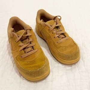 Nike Air Force 1 Toddler Shoes 10C Wheat Light Brown Suede LV8 3 Casual Sporty